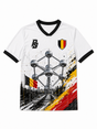 Belgium 12 Atomium Edition football jersey front view by Pitch & Street