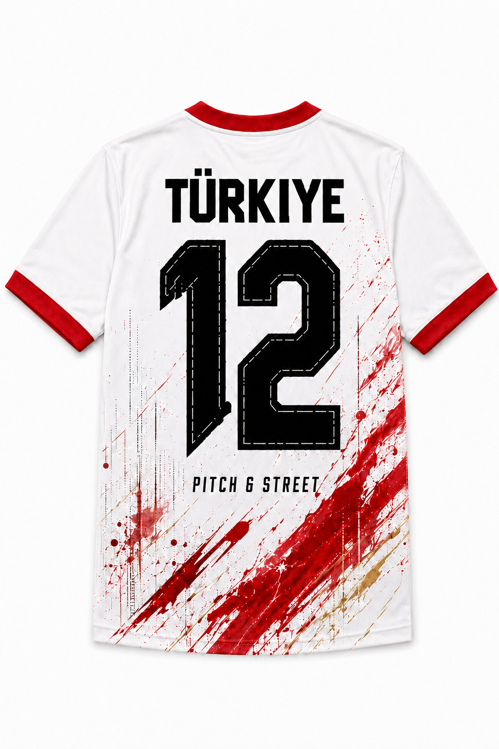 Türkiye 12 Hagia Sophia Edition football jersey back view by Pitch & Street