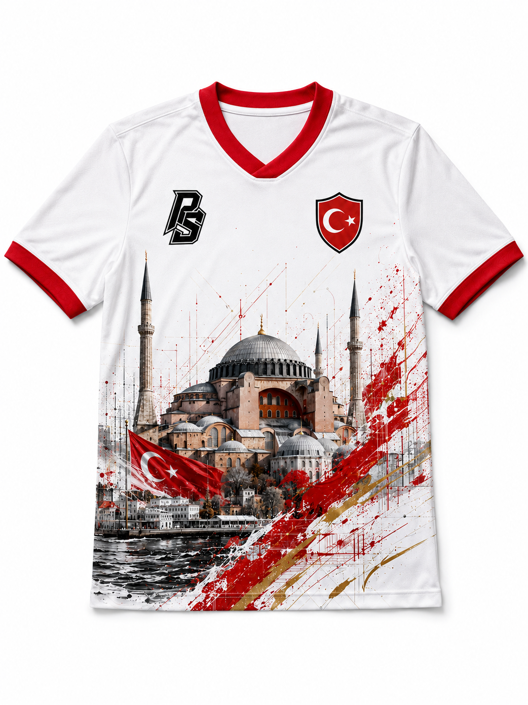 Türkiye 12 Hagia Sophia Edition football jersey front view by Pitch & Street